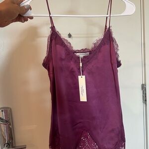 Brand new lavender brown cami top - purple color and tags still in tact!